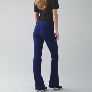 Lululemon Groove Pant 32” Flare Legging High Rise Luon Hero Blue 8